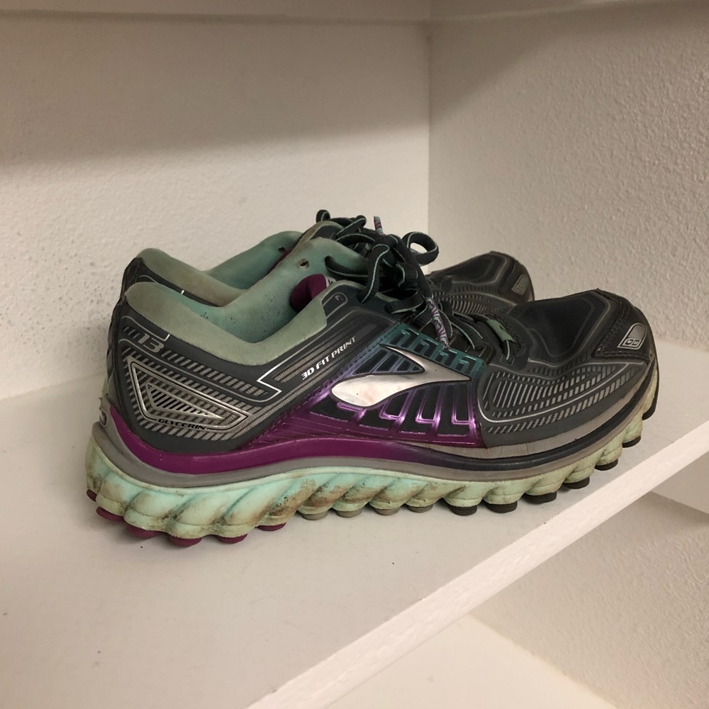 Brooks Glycerin 13 Purple & Blue Running Shoes